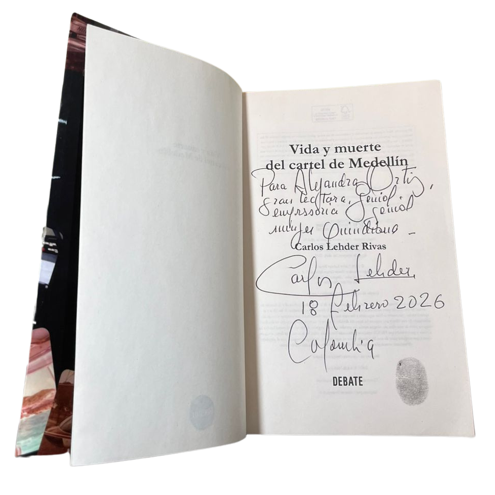 Vida y muerte del cartel de Medellín – Carlos Lehder | Libro Autografiado